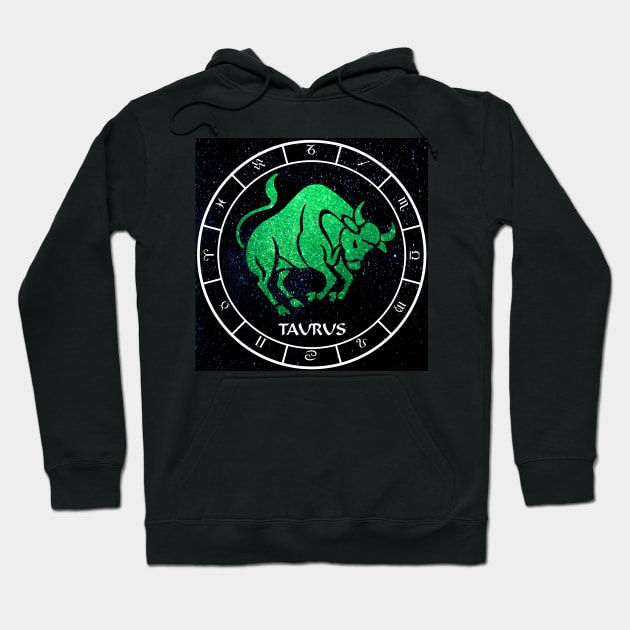 Taurus - Zodiac Sign Hoodie by KimberlyFizzArt